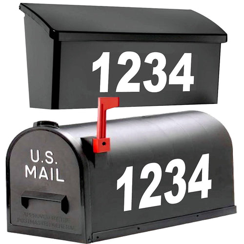 1060 Graphics Custom Reflective Mailbox Numbers Decal Sticker
